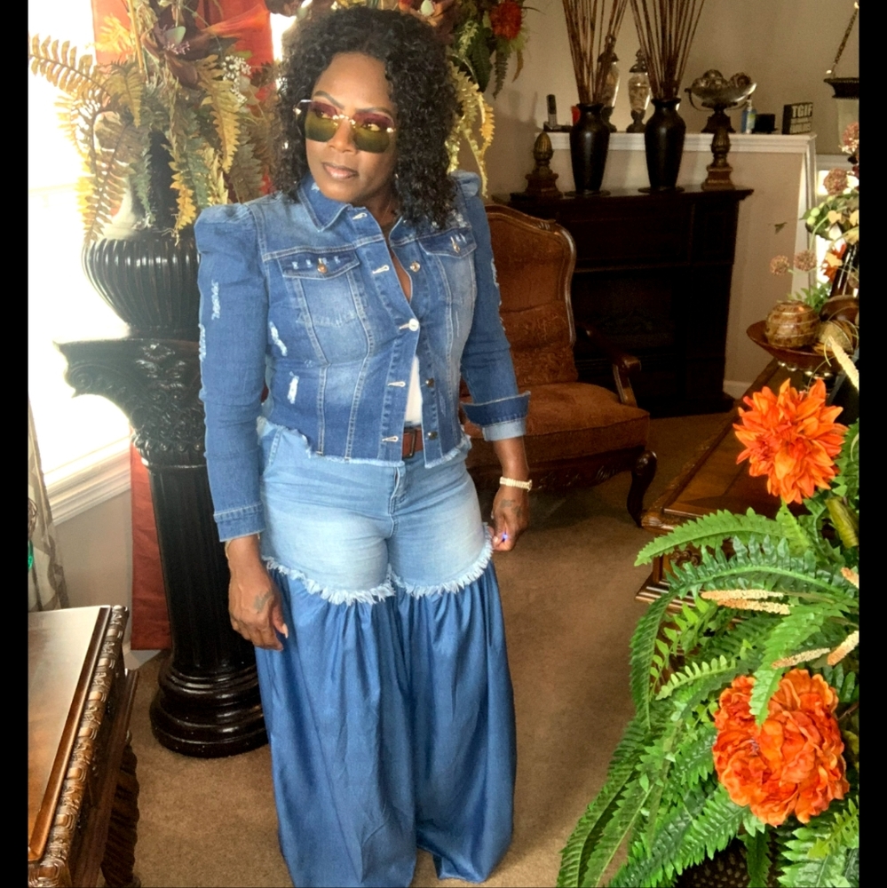 Wide leg jeans